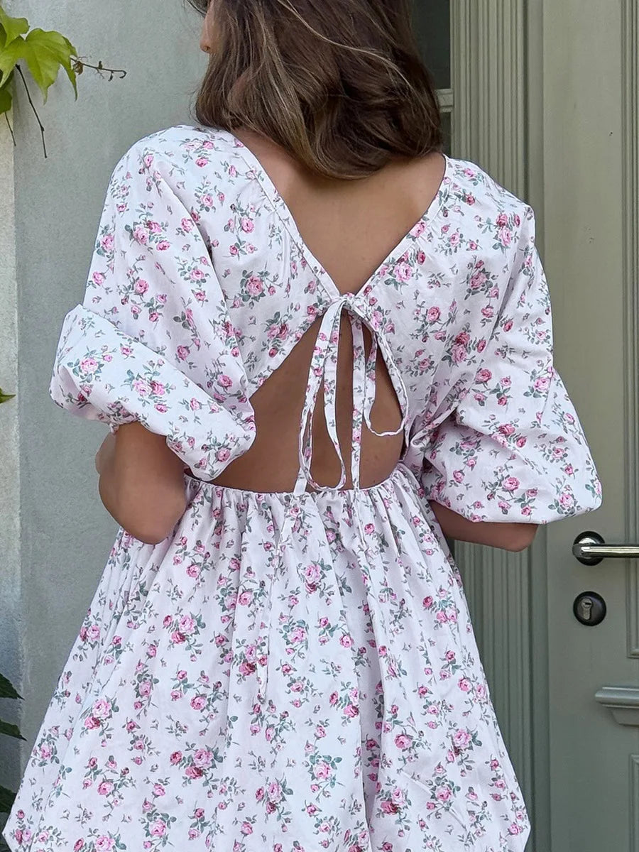SOHO Spring Floral Mini Dress