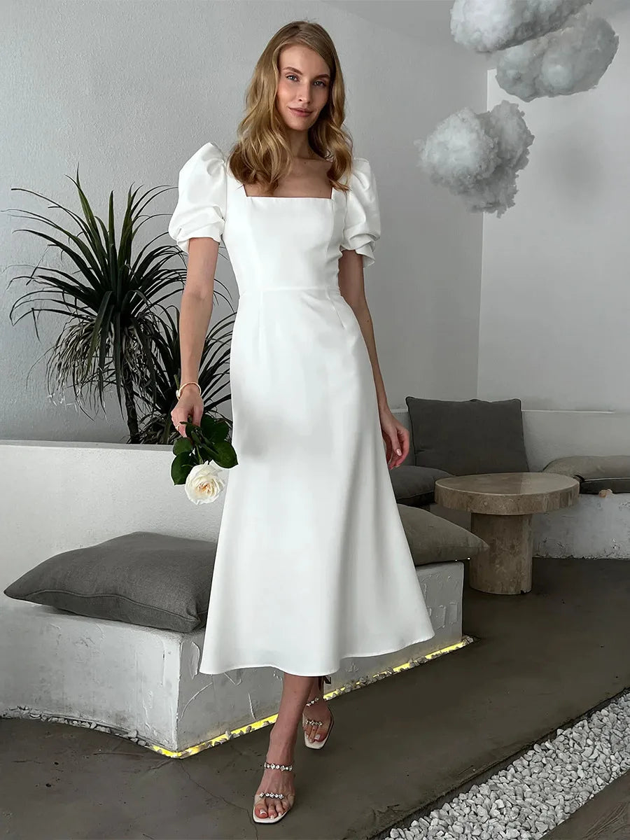 SOHO Summer Short Sleeve Midi Dress