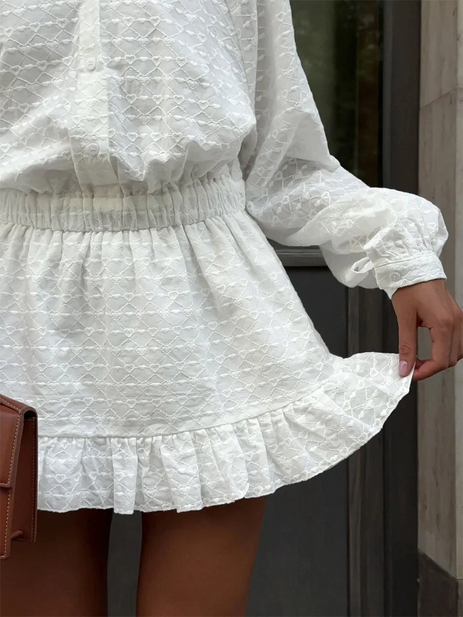 SOHO Spring Cotton Embroidered Dress