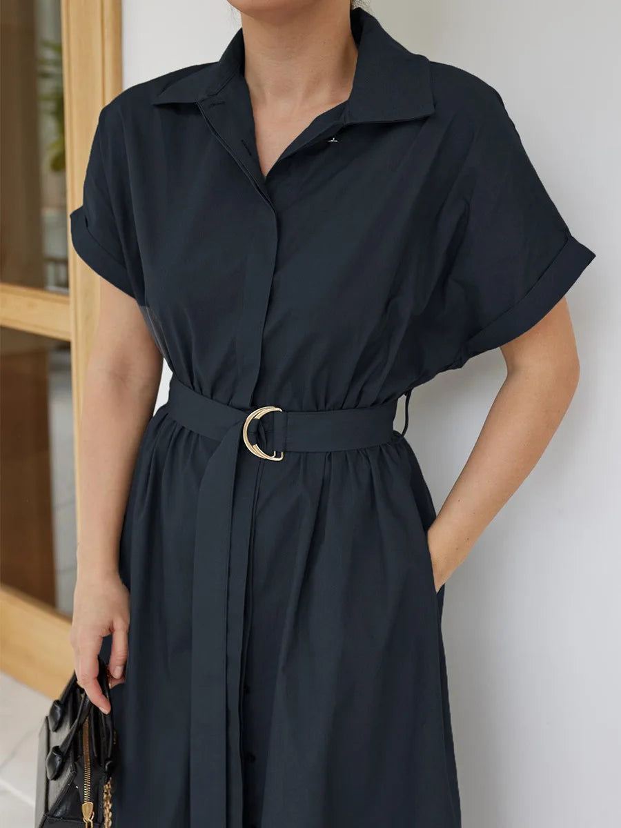SOHO Summer Cotton Short Sleeve Dress