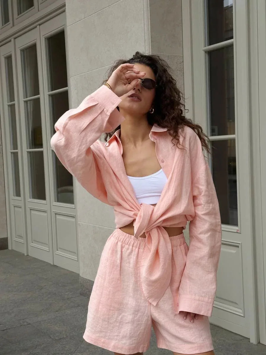 SOHO Summer Cotton Long Sleeve Set
