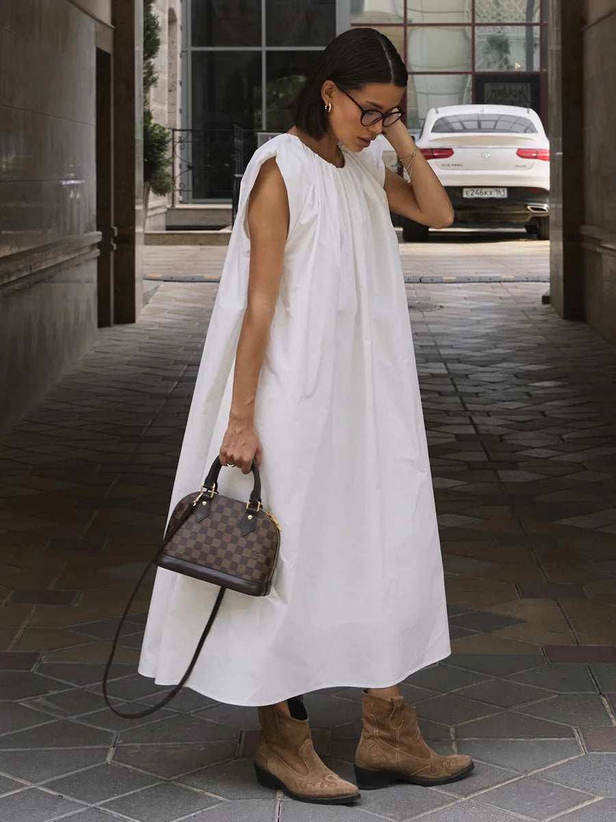 SOHO Summer Pleated Dress (2)