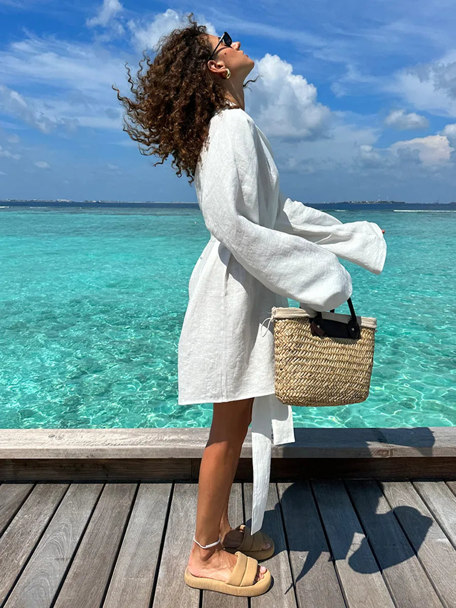 SOHO Autumn Cotton Long Sleeve Dress