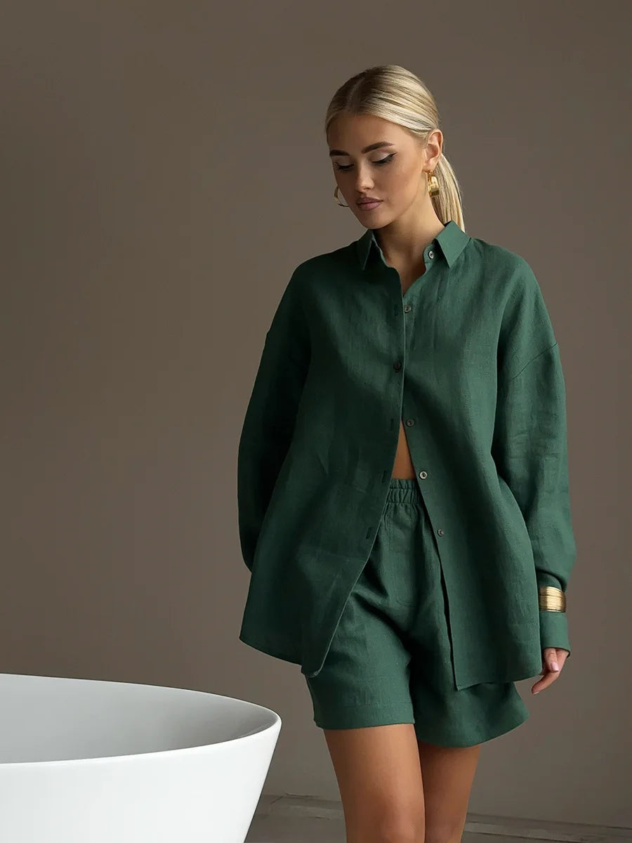 SOHO Summer Cotton Long Sleeve Set