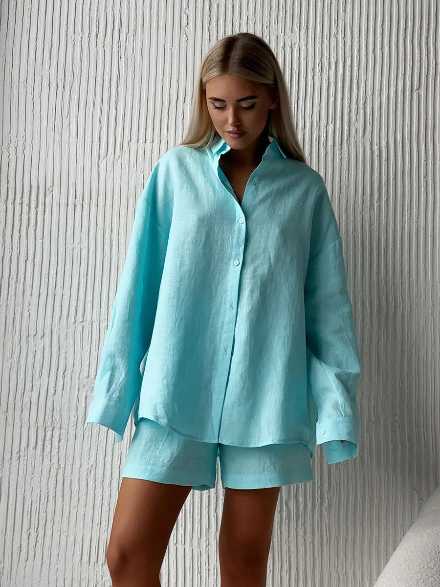 SOHO Summer Cotton Long Sleeve Set