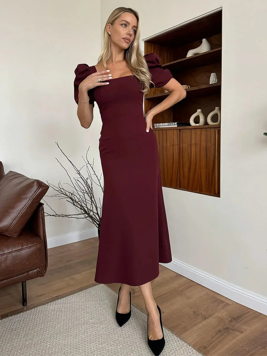 SOHO Summer Short Sleeve Midi Dress