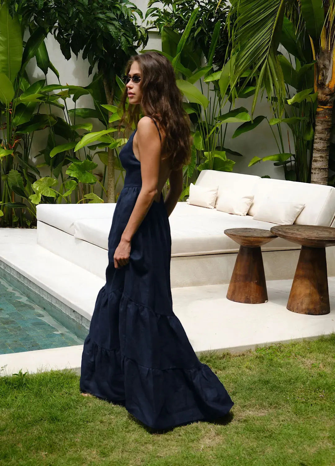 SOHO Spring Cotton Backless Dress