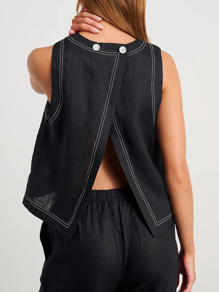 SOHO Spring Cotton Sleeveless Set