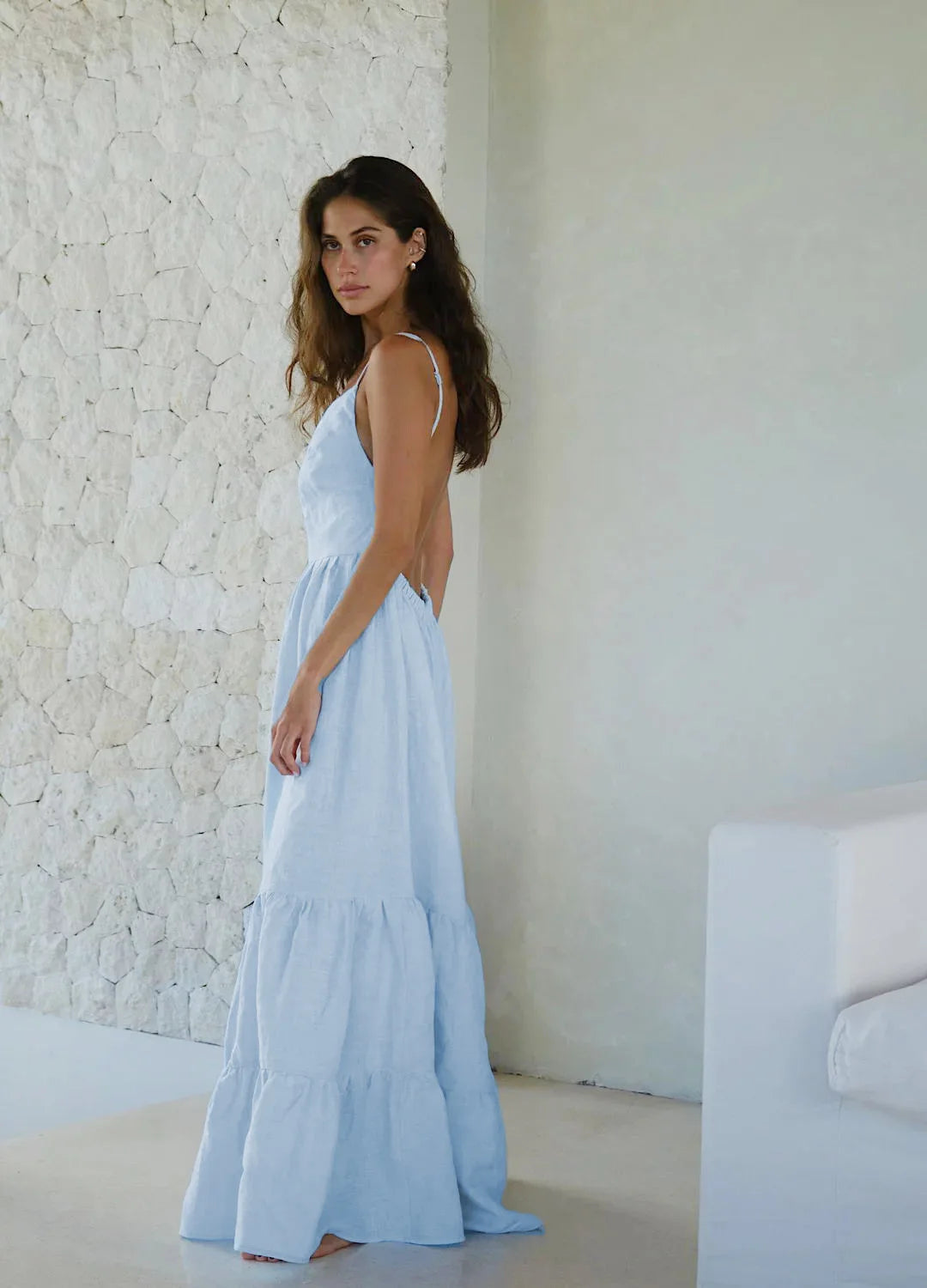 SOHO Spring Cotton Backless Dress