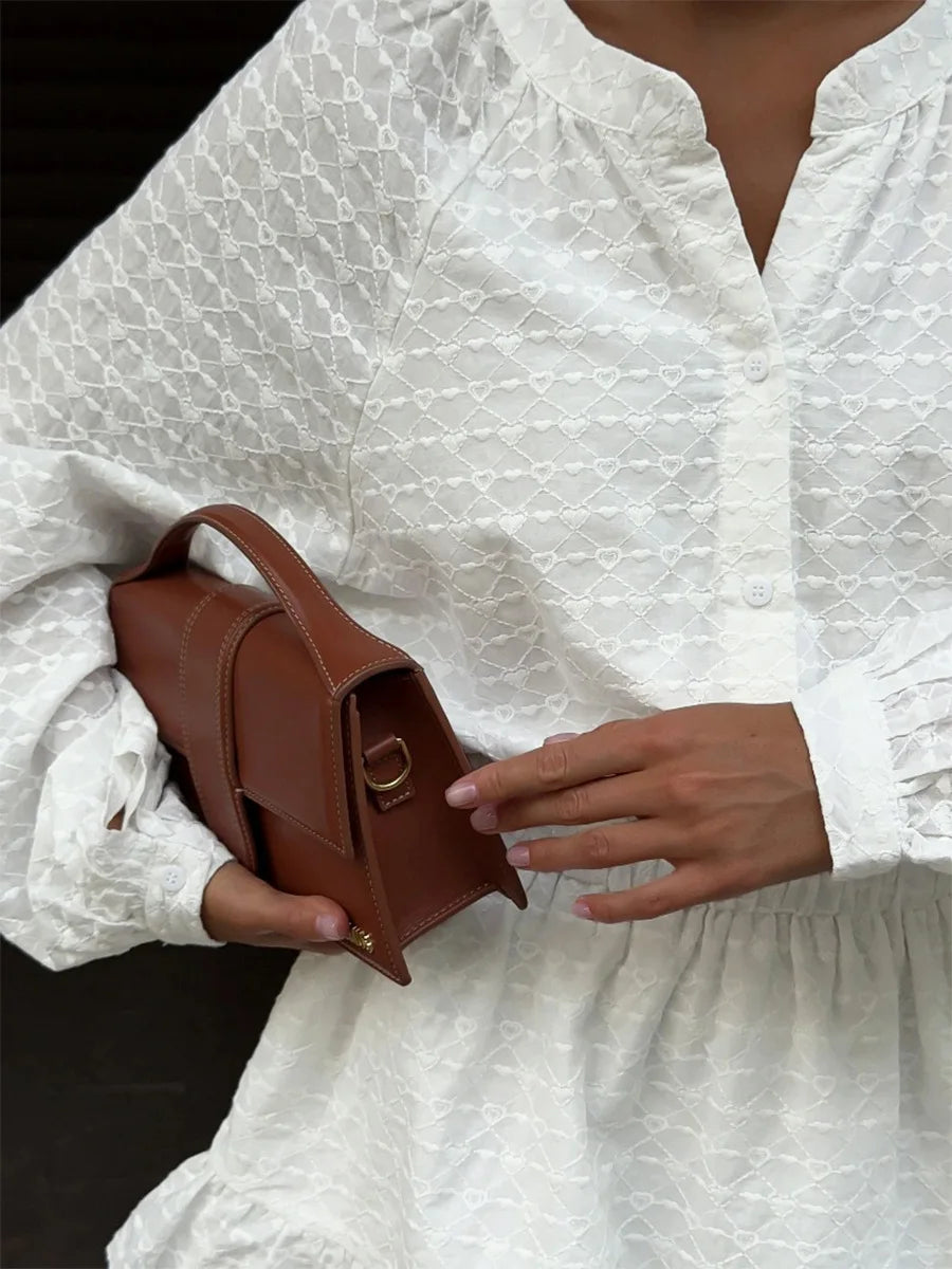 SOHO Spring Cotton Embroidered Dress