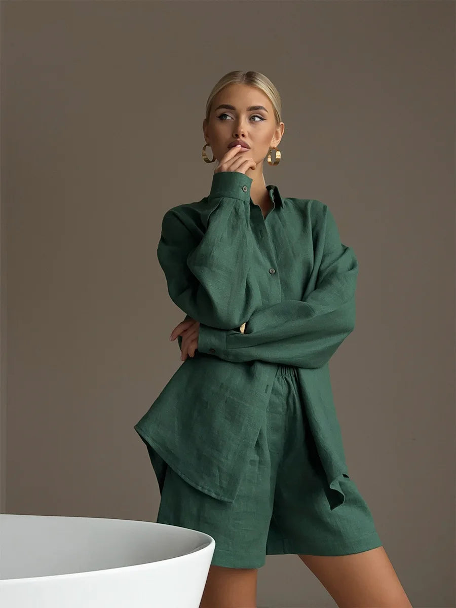 SOHO Summer Cotton Long Sleeve Set