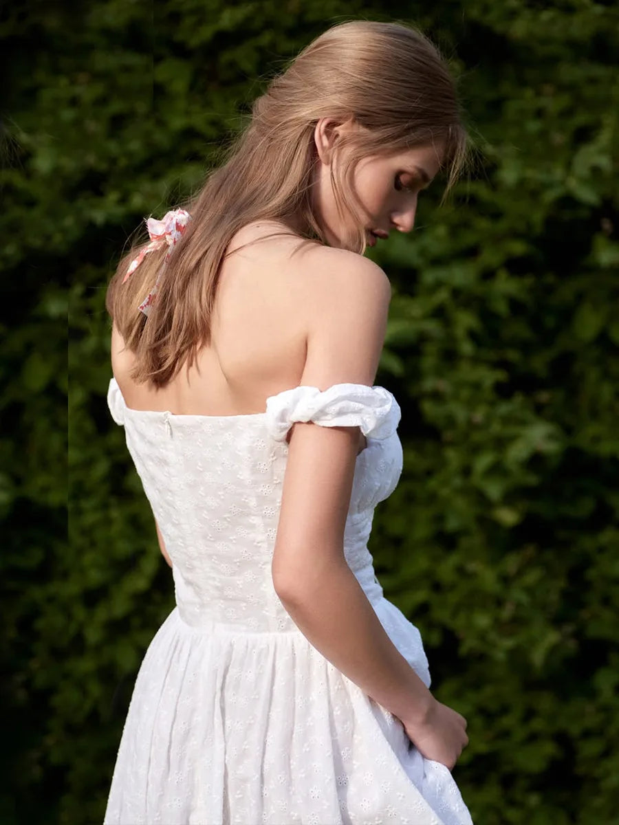 SOHO Summer Off-Shoulder Maxi Dress