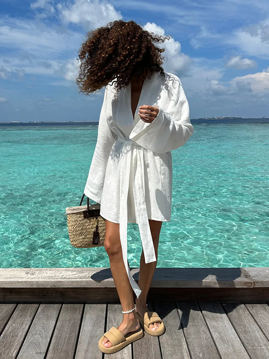 SOHO Autumn Cotton Long Sleeve Dress