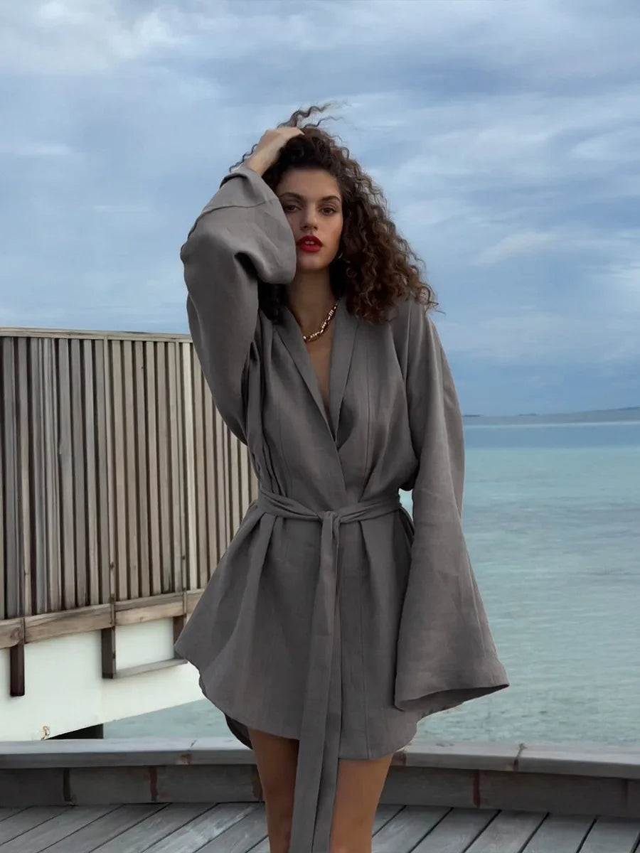 SOHO Autumn Cotton Long Sleeve Dress