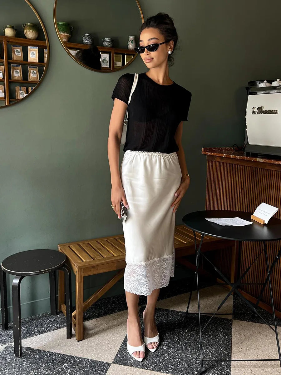 SOHO Summer Lace Elegant Skirt