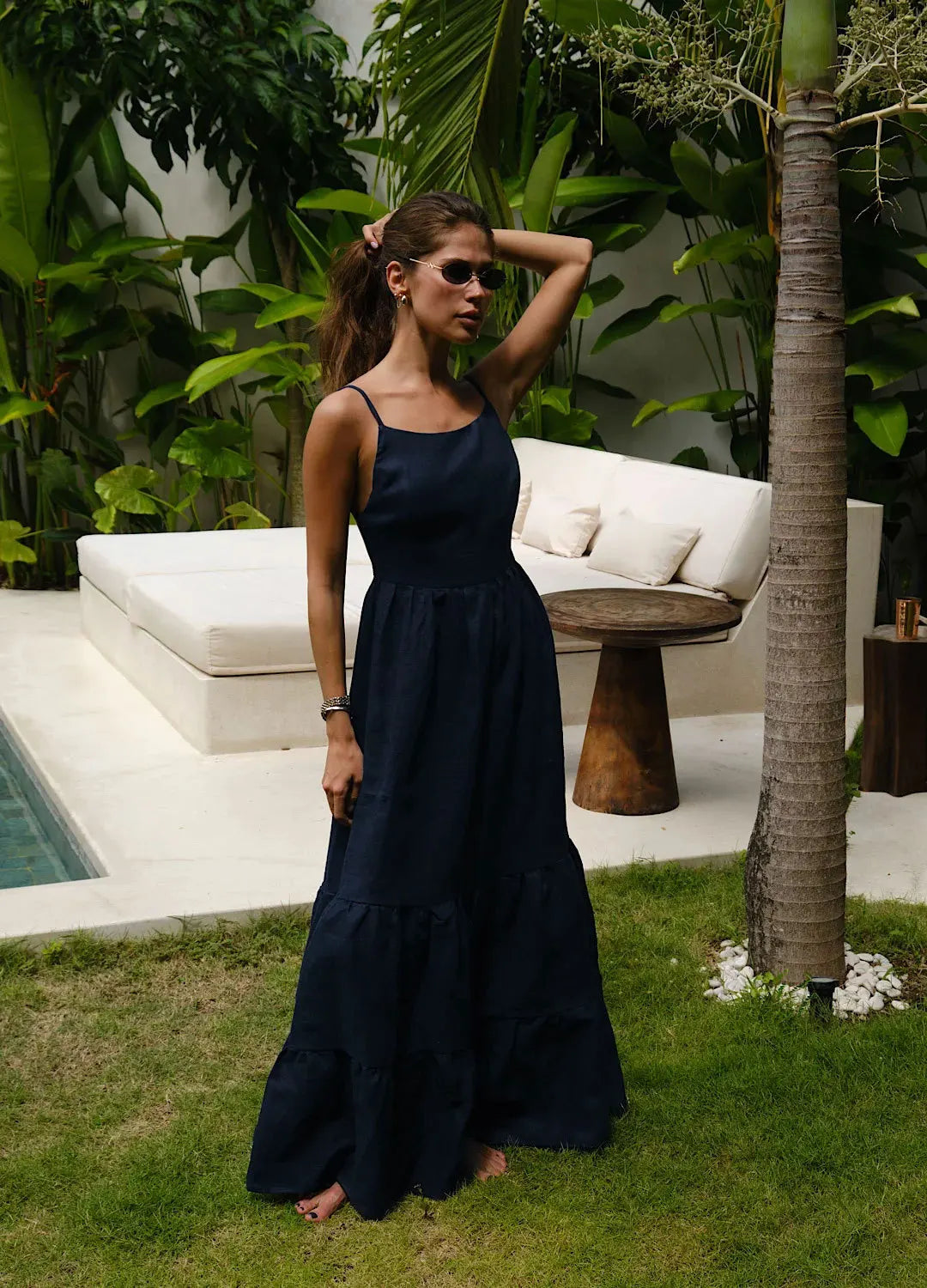 SOHO Spring Cotton Backless Dress