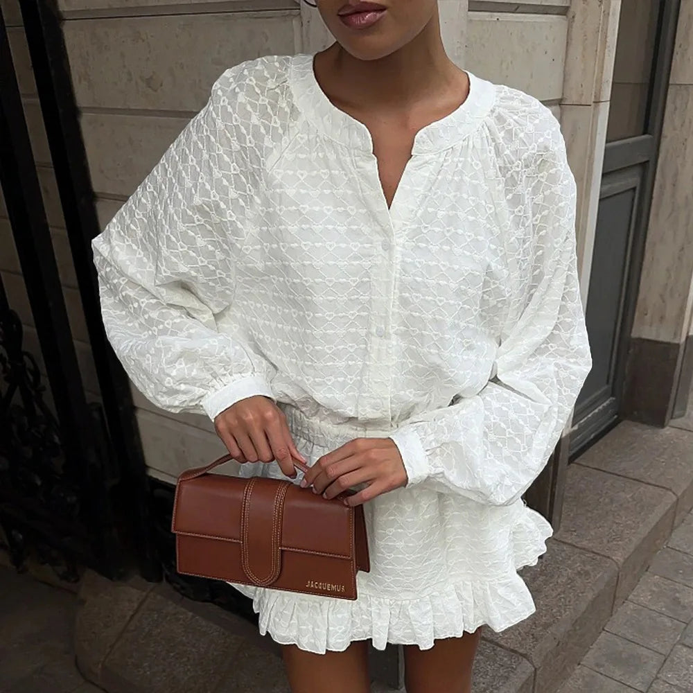 SOHO Spring Cotton Embroidered Dress