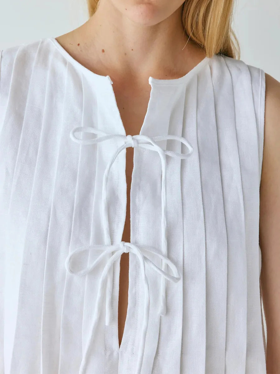 SOHO Summer Pleated Mini Dress (2)