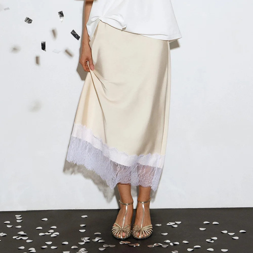 SOHO Summer Satin Skirt