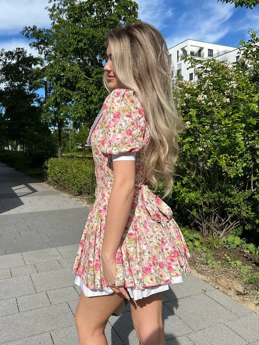 SOHO Summer Printed Mini Dress (2)