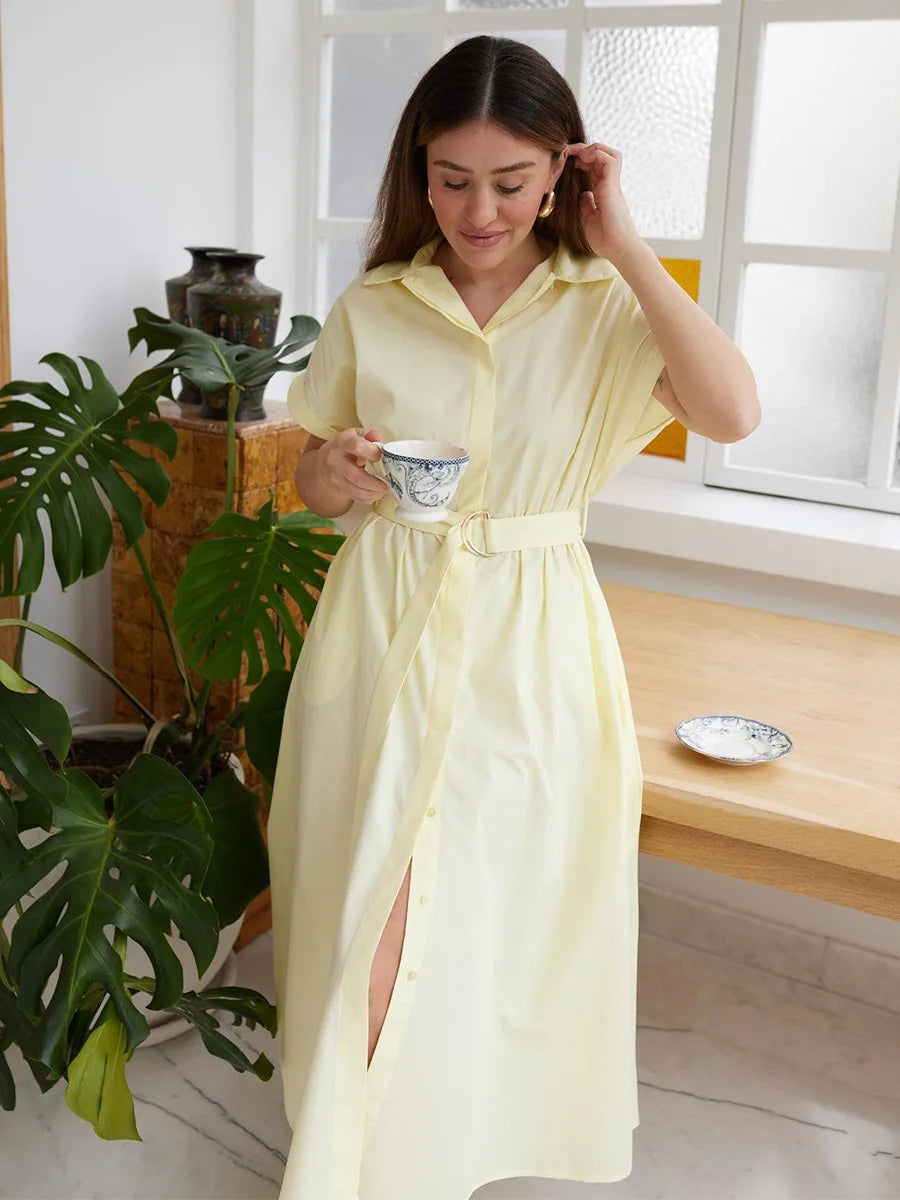 SOHO Summer Cotton Short Sleeve Dress