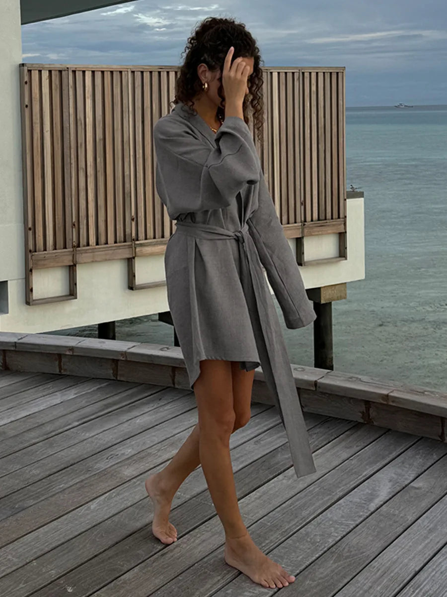 SOHO Autumn Cotton Long Sleeve Dress