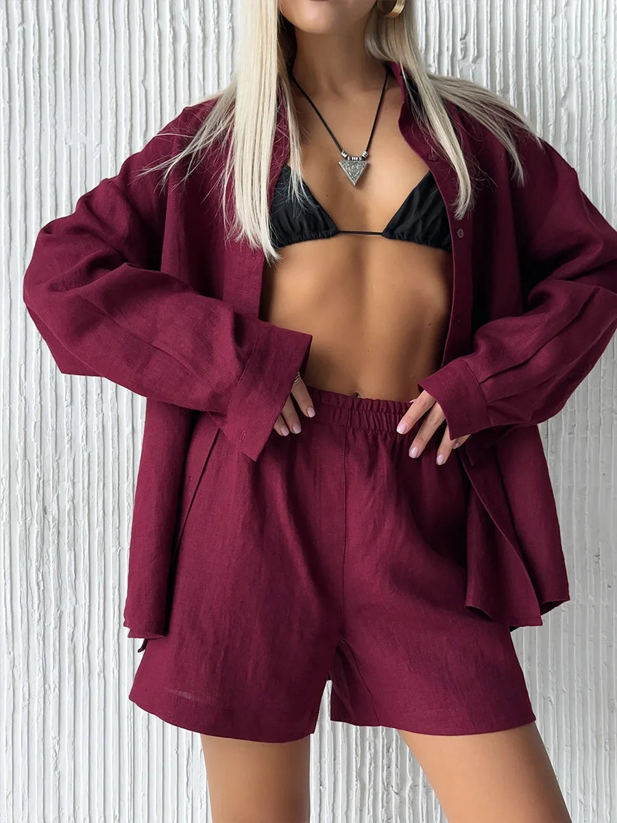 SOHO Summer Cotton Long Sleeve Set