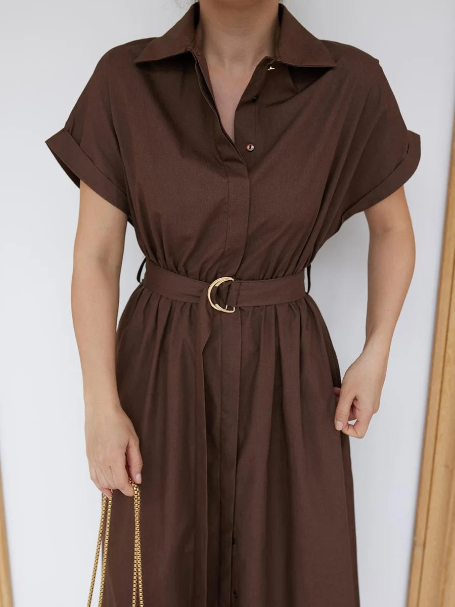 SOHO Summer Cotton Short Sleeve Dress