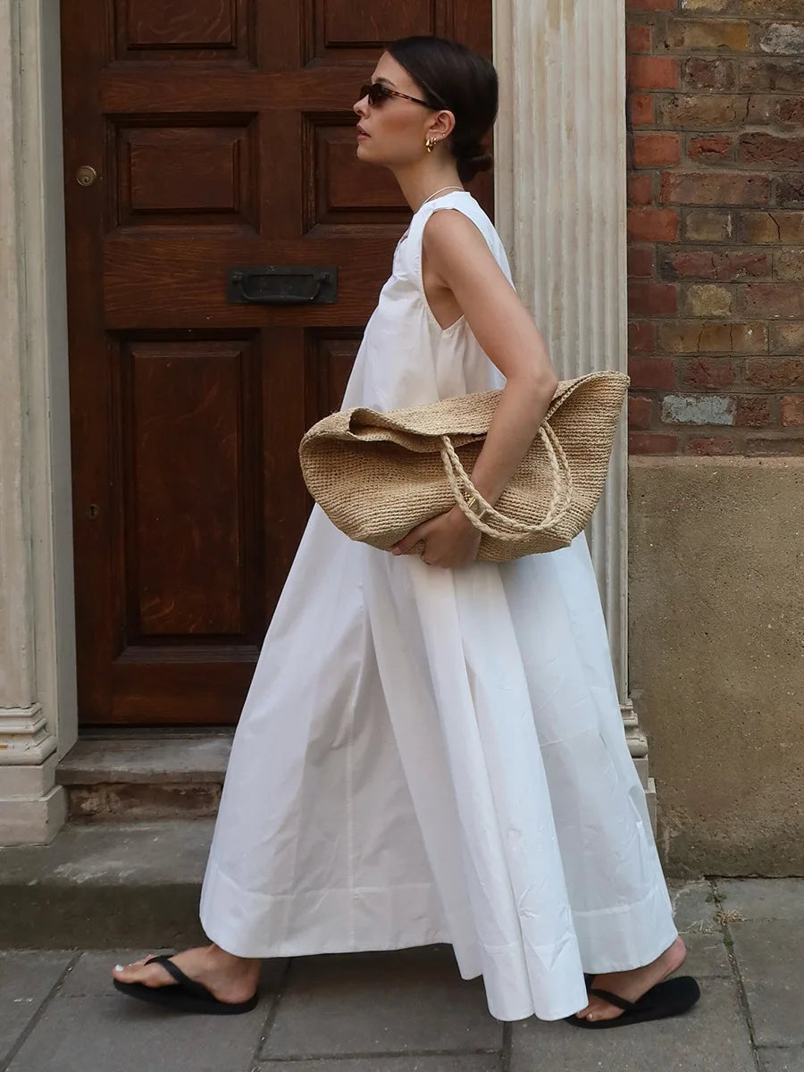 SOHO Summer Cotton Sleeveless Maxi Dress
