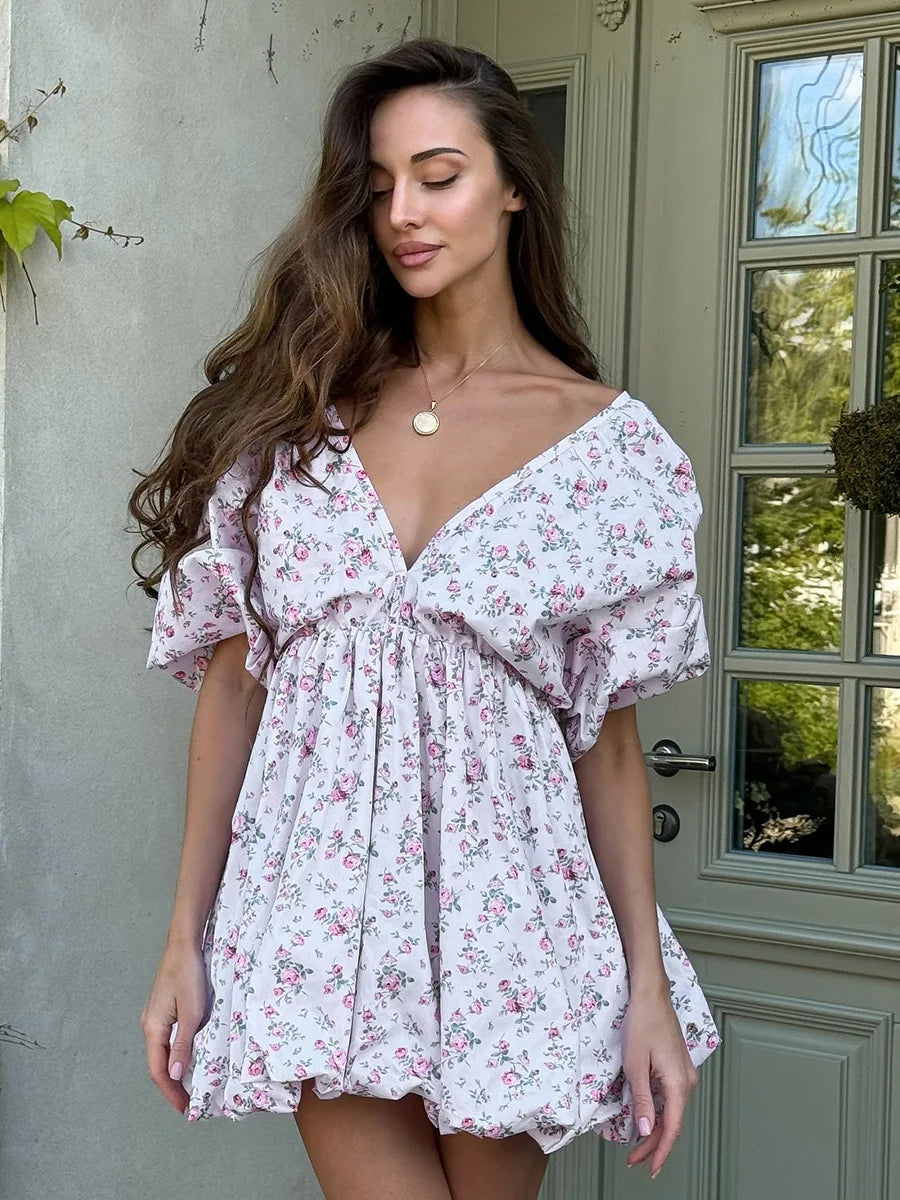 SOHO Spring Floral Mini Dress