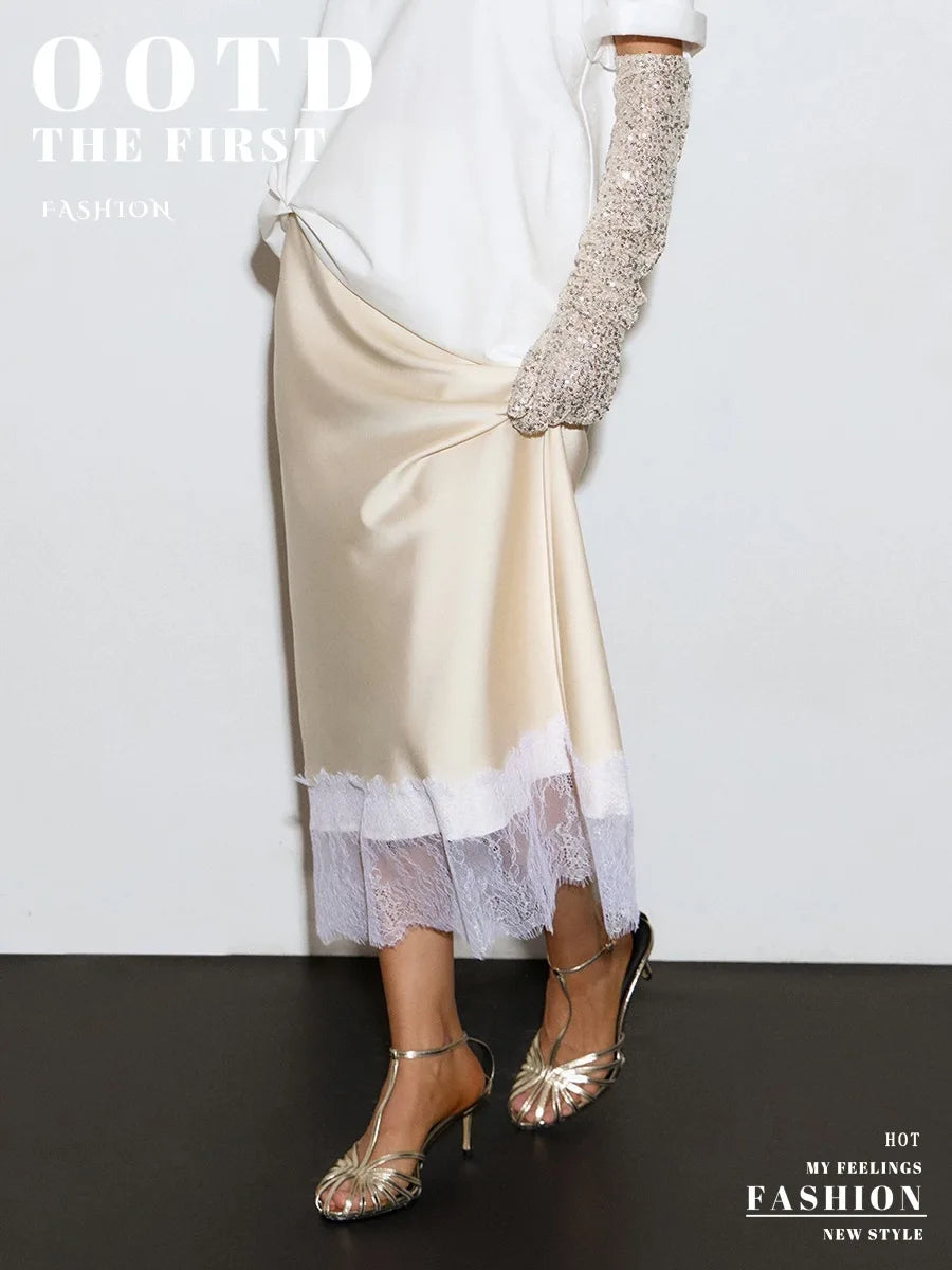 SOHO Summer Satin Skirt
