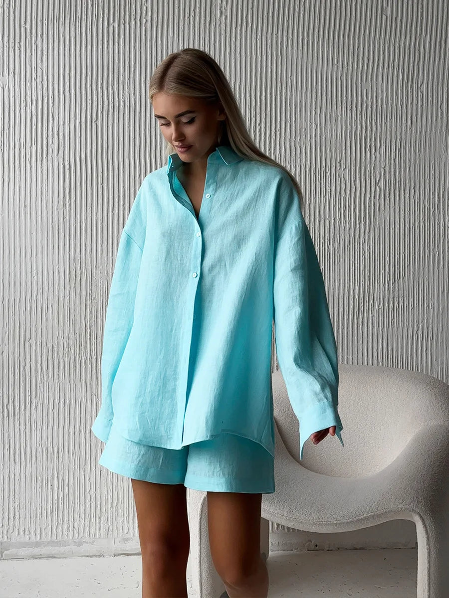 SOHO Summer Cotton Long Sleeve Set