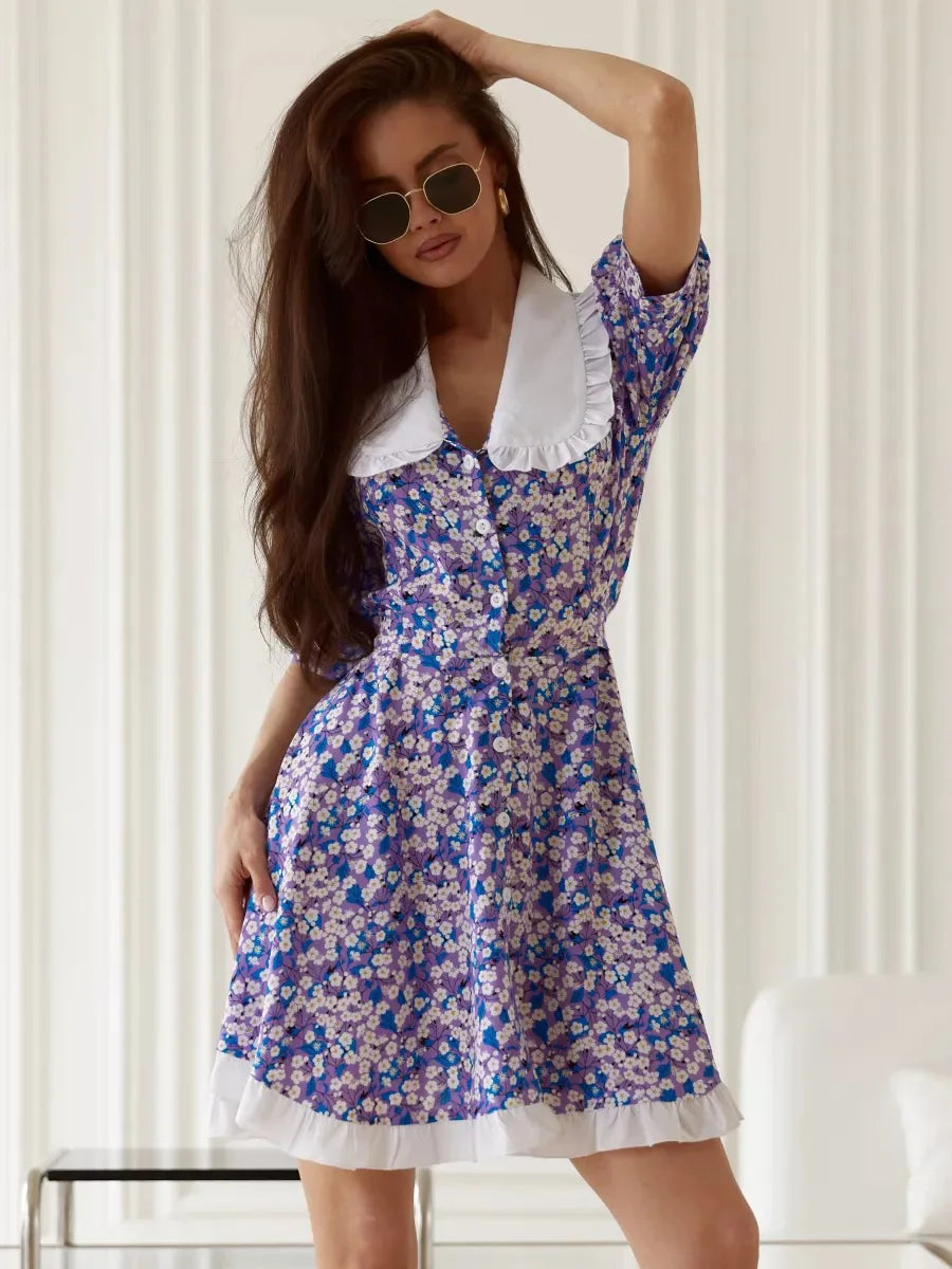 SOHO Summer Floral Mini Dress