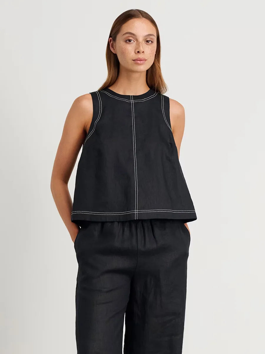 SOHO Spring Cotton Sleeveless Set