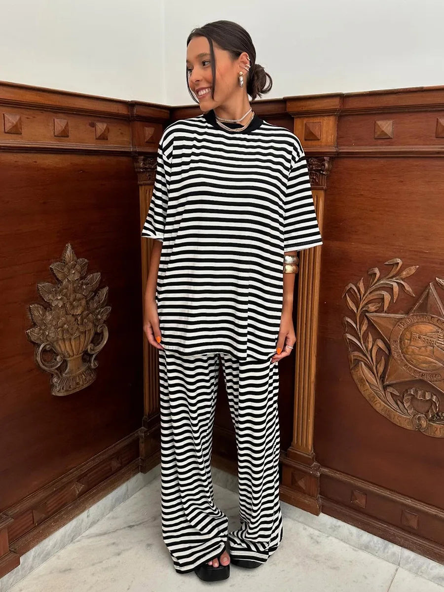 SOHO Spring Cotton Striped Set