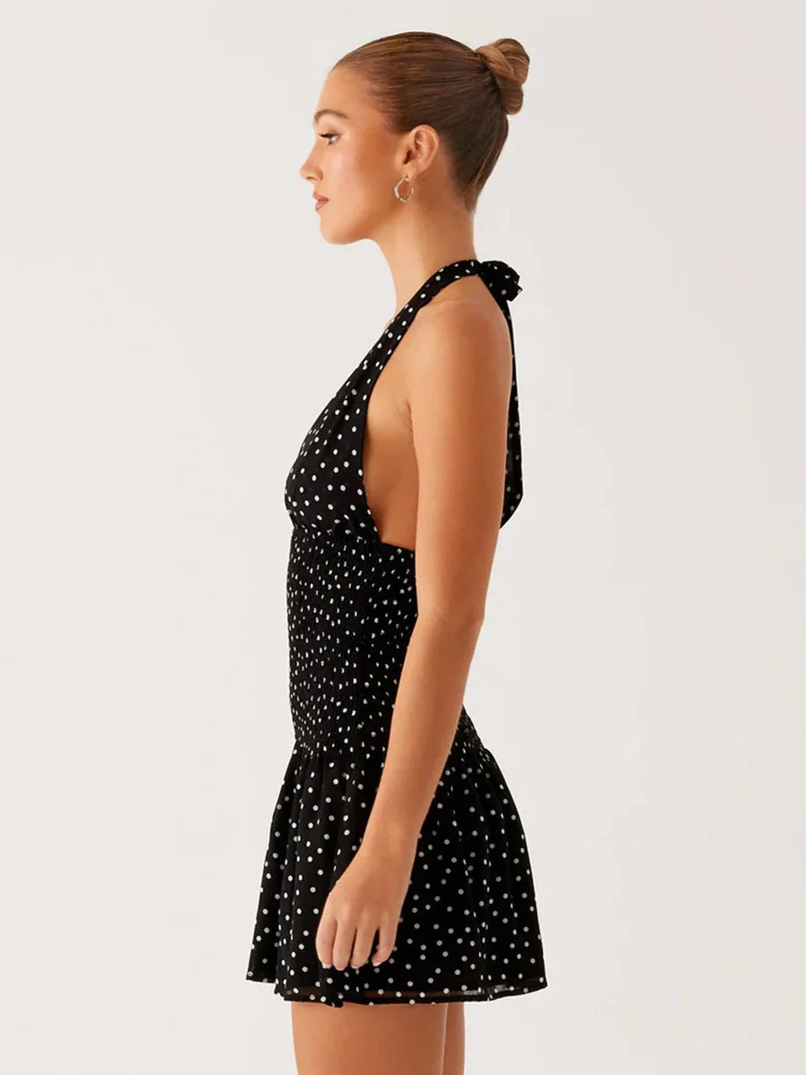 SOHO Summer Pleated Mini Dress