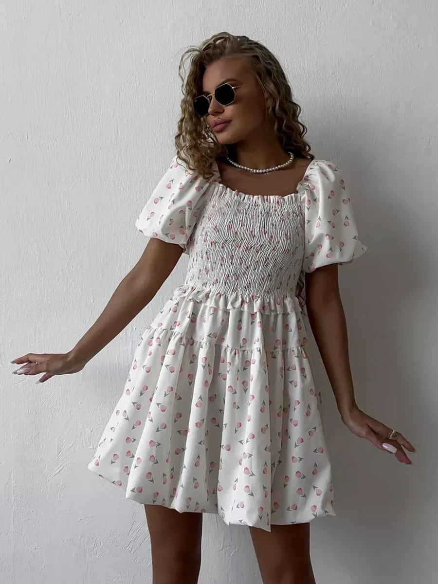 SOHO Summer Printed Mini Dress (4)
