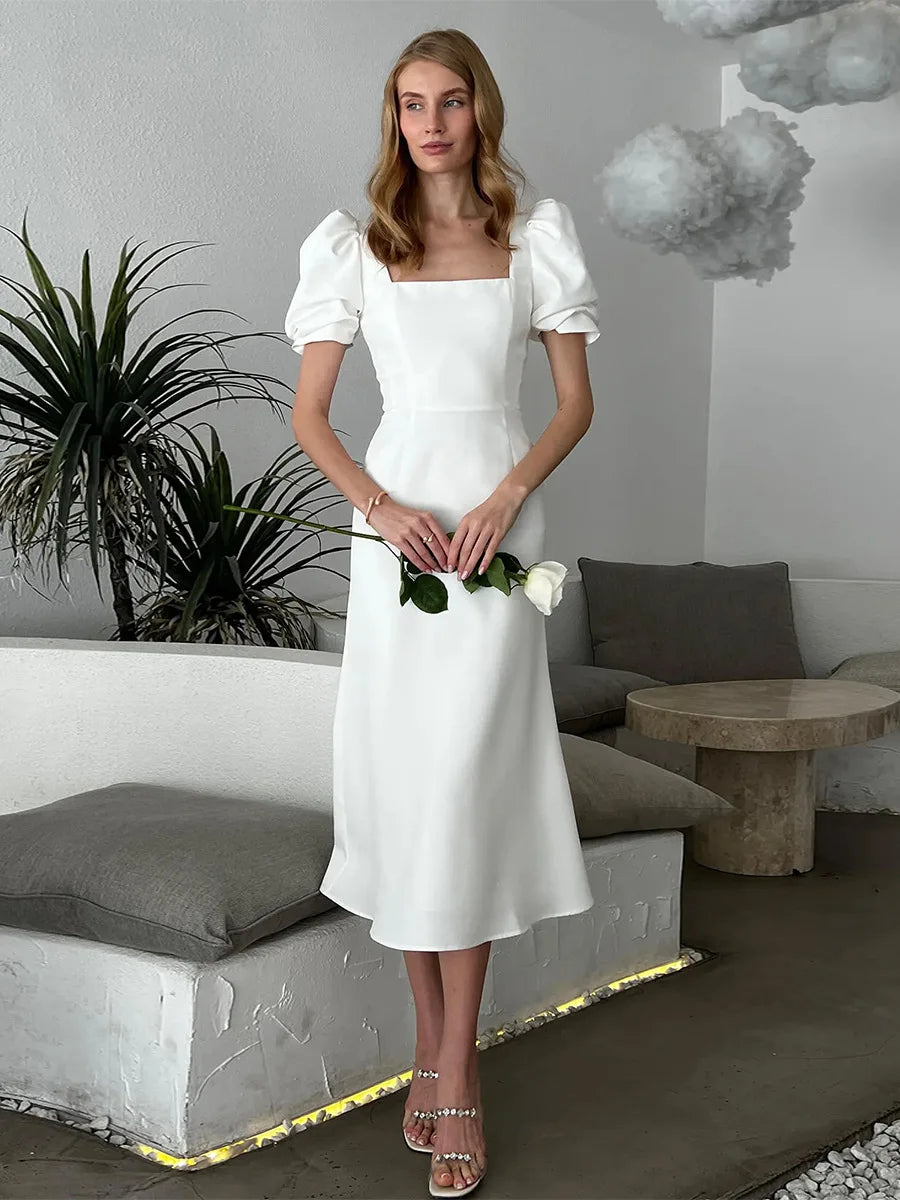 SOHO Summer Short Sleeve Midi Dress