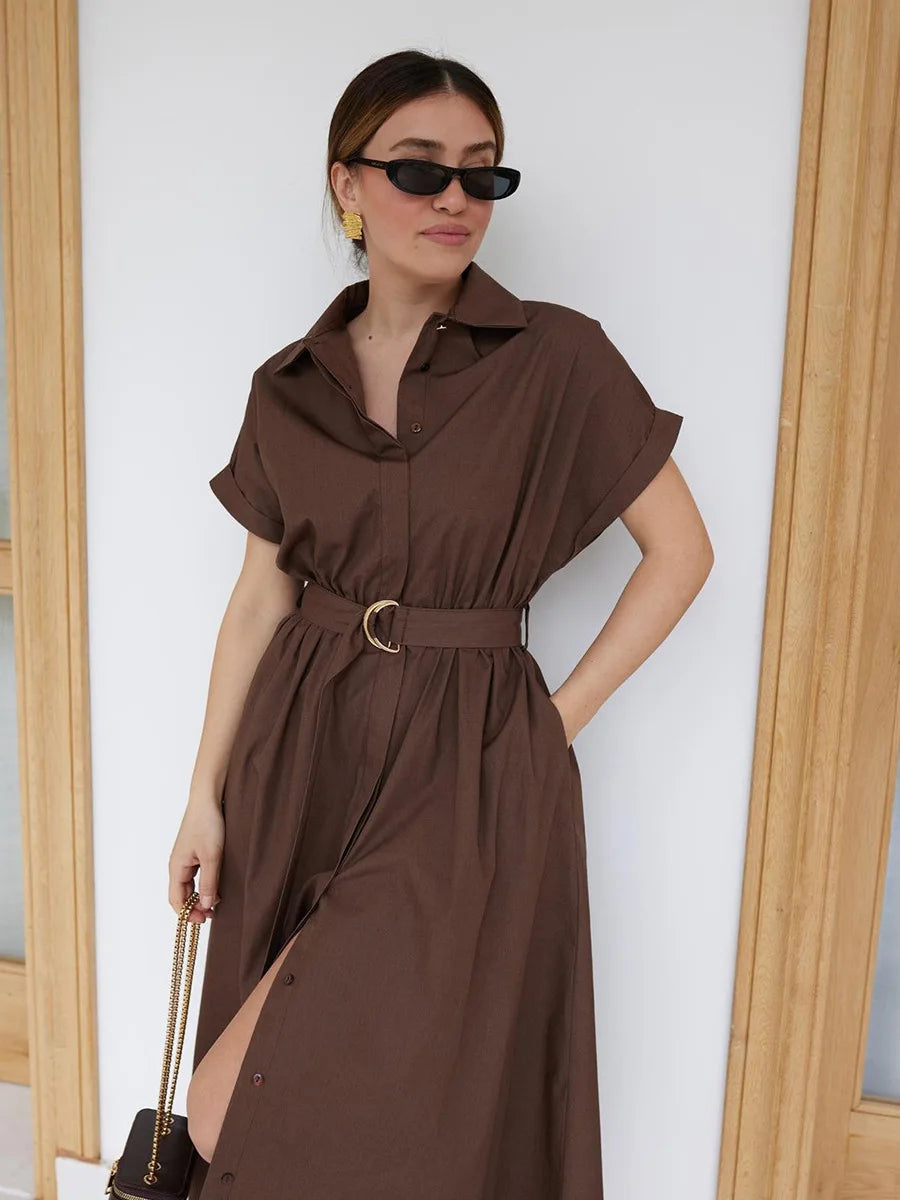 SOHO Summer Cotton Short Sleeve Dress