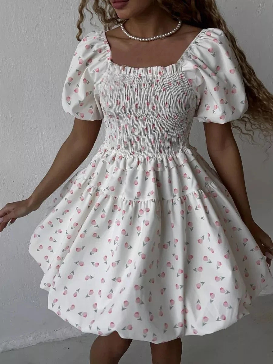 SOHO Summer Printed Mini Dress (4)