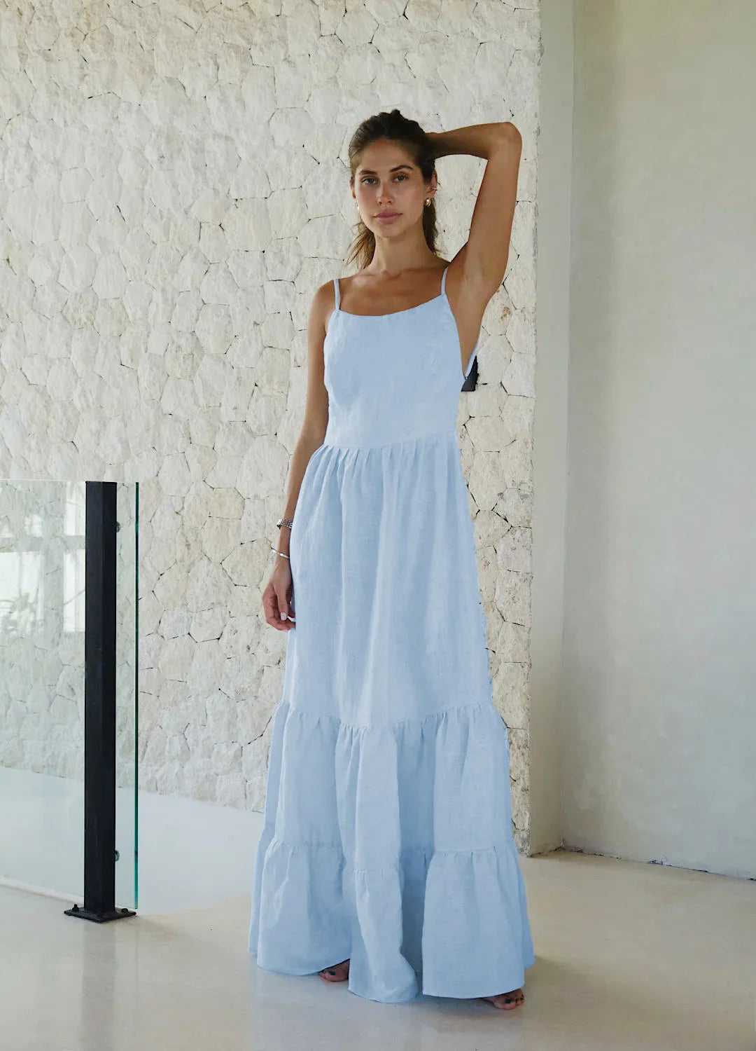 SOHO Spring Cotton Backless Dress