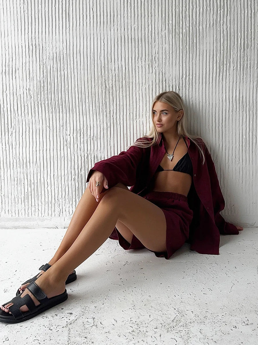 SOHO Summer Cotton Long Sleeve Set