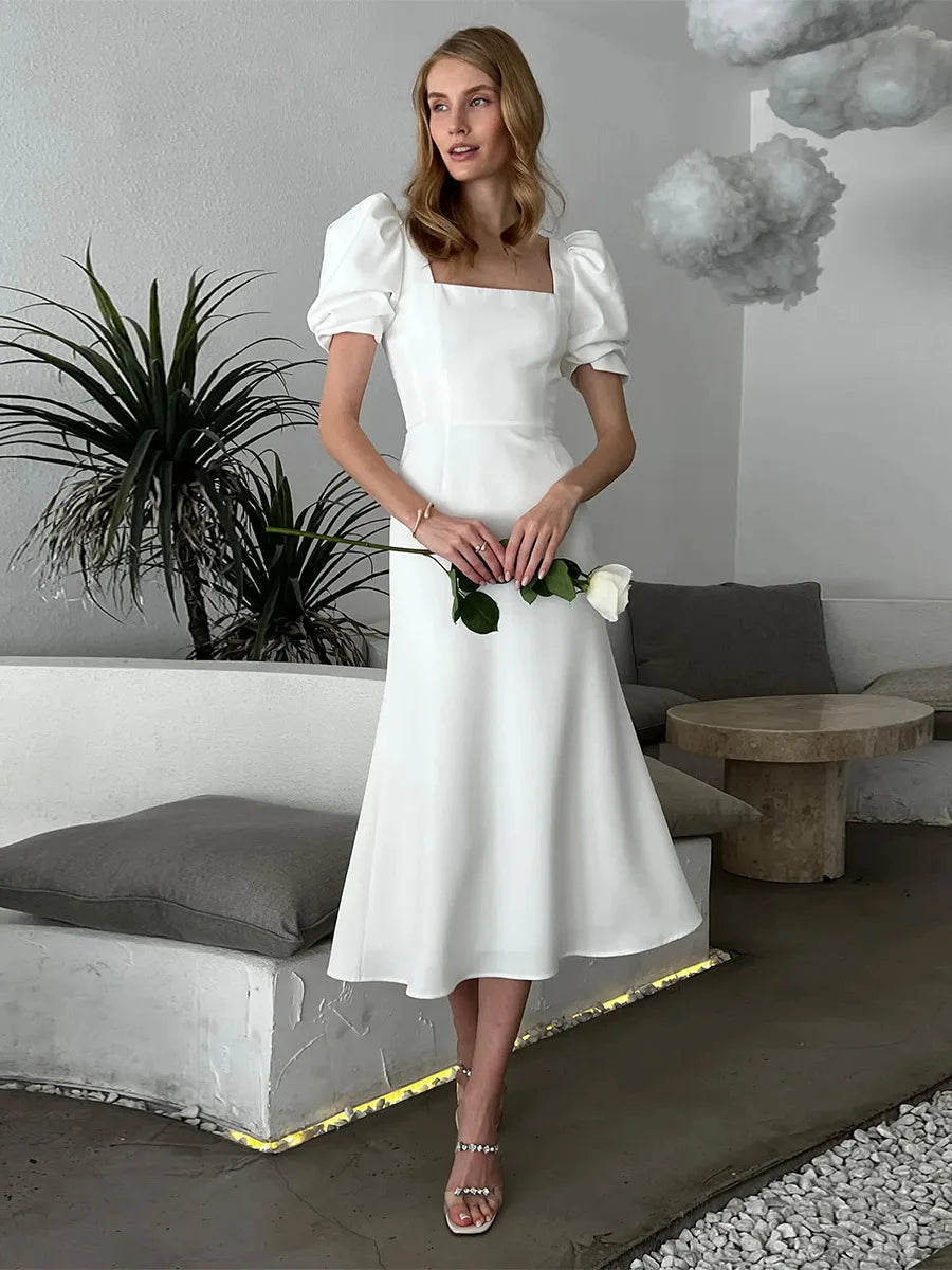SOHO Summer Short Sleeve Midi Dress