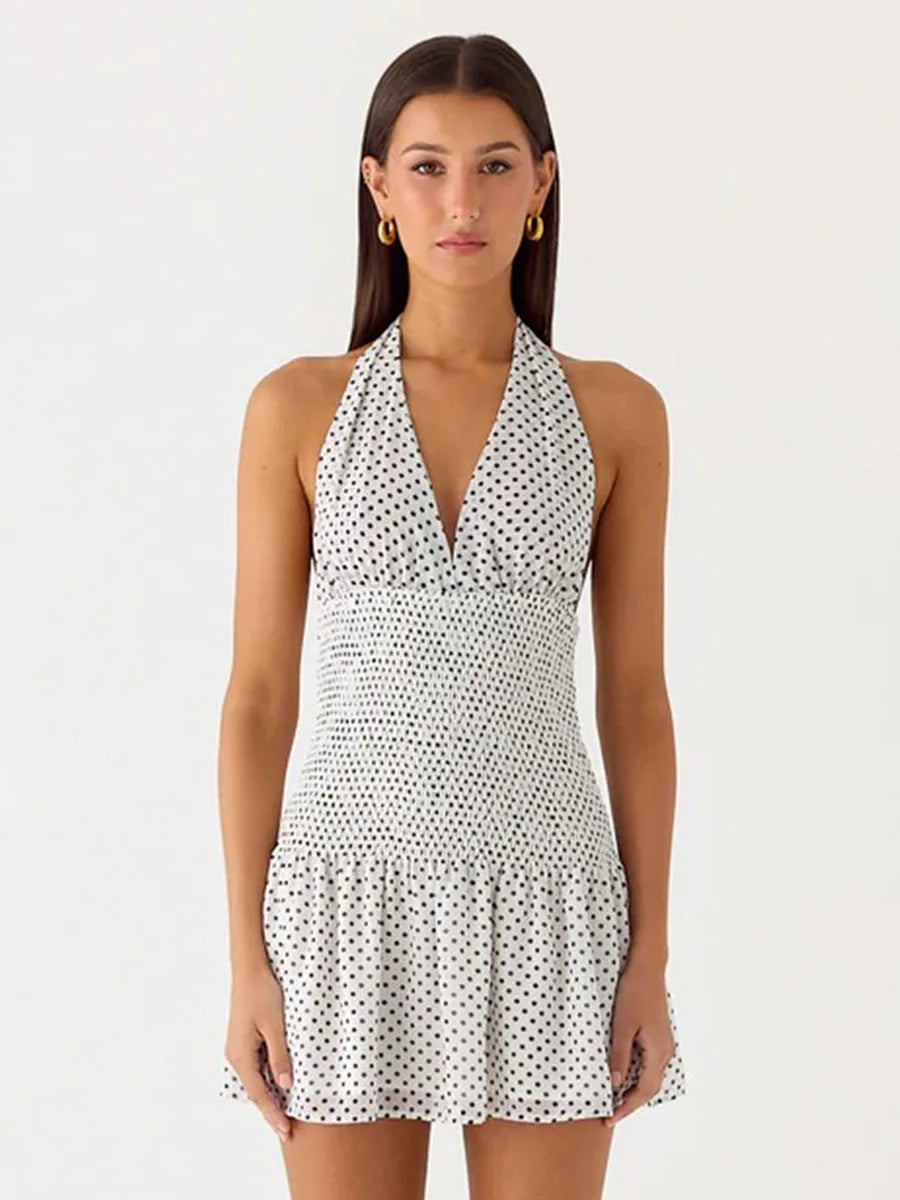 SOHO Summer Pleated Mini Dress