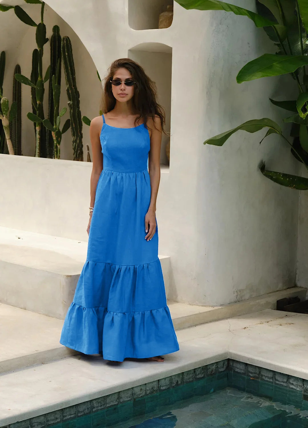 SOHO Spring Cotton Backless Dress