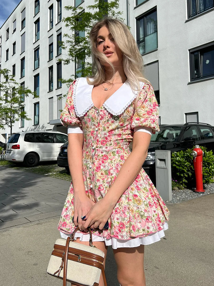 SOHO Summer Printed Mini Dress (2)