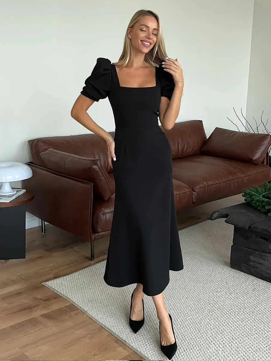 SOHO Summer Short Sleeve Midi Dress