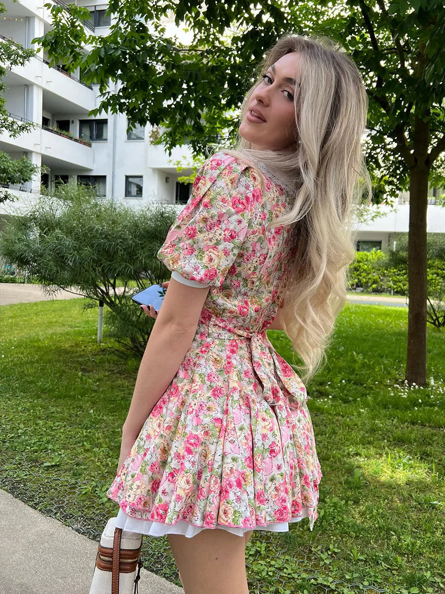SOHO Summer Printed Mini Dress (2)