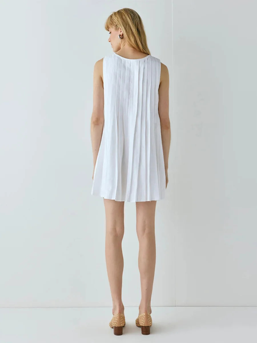 SOHO Summer Pleated Mini Dress (2)