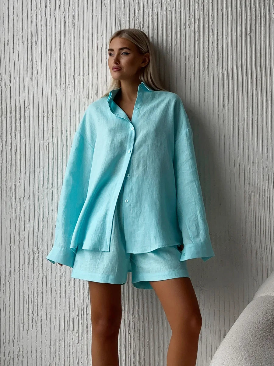 SOHO Summer Cotton Long Sleeve Set